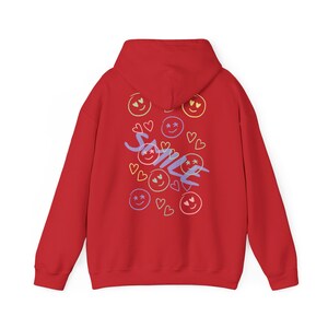 Sudadera SMILE | Sudadera con capucha para él y para ella | Sudadera alegre | Sudadera con capucha | Unisex | Sudadera con carita sonriente | Sudadera con mensaje