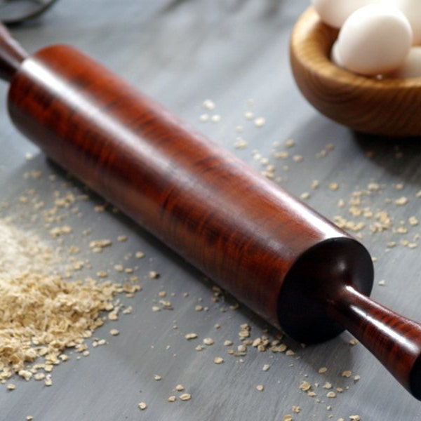 Old Fashioned Rolling Pin, Wooden Rolling Pin, One piece Rolling Pin - Food Prep, Large Rolling Pin