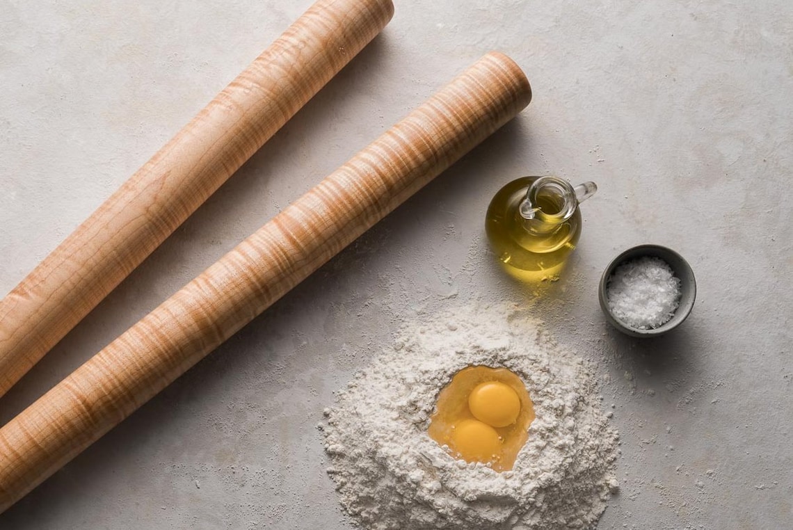 Long Pasta Rolling Pin Pasta Roller Food Prep Home Chef Etsy