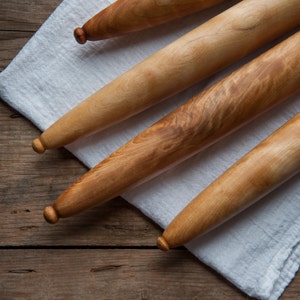 French Rolling Pin, Tapered Rolling Pin, Wooden Rolling Pin, Kitchen and Gourmet image 3