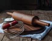 Chapati Board and Roller - Roti Maker - Paratha Pin and Board - Naan Bread Rolling Pin and Board