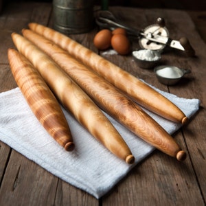 French Rolling Pin, Tapered Rolling Pin, Wooden Rolling Pin, Kitchen and Gourmet image 2