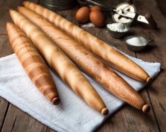 French Rolling Pin, Tapered Rolling Pin, Wooden Rolling Pin, Kitchen and Gourmet