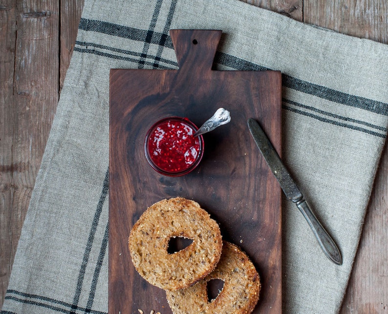 Walnut Serving Board, Bread Board, Cutting Board, Hostess and Gourmet, Kitchen Gift image 3