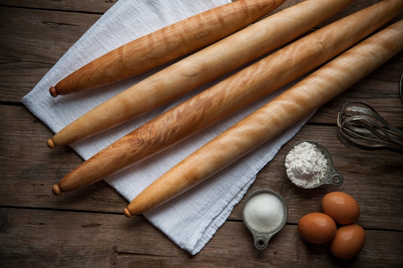 French Rolling Pin, Tapered Rolling Pin, Wooden Rolling Pin, Kitchen and Gourmet image 4