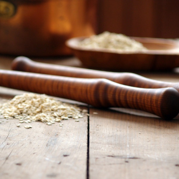 Oatmeal Spurtle, Wood Spurtle, Kitchen Food Prep, Wood Kitchenwares