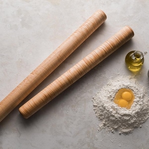 Long Pasta Rolling Pin, Pasta Roller, Food Prep, Home Chef, Gourmet Kitchen image 2