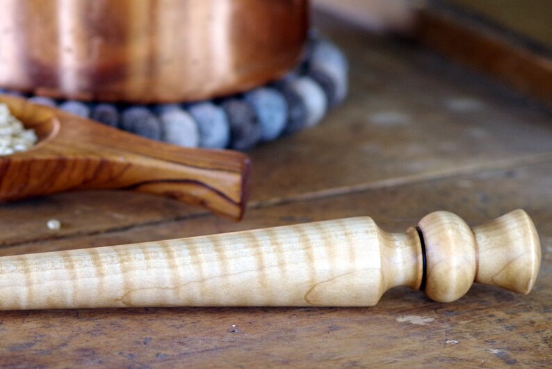 Scottish Thistle Oatmeal Spurtle Wood Spurtle Kitchen Food ...