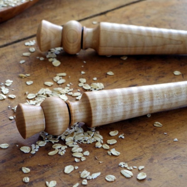 Scottish Thistle Oatmeal Spurtle, Wood Spurtle, Kitchen, Food Prep, Gift under 35