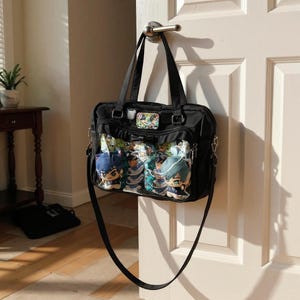 Large Ita Shoulder Bag, Kpop, Anime, Cosplay, Pin Display, Badge, Messenger, Window Itabag, Kawaii Crossbody with Insert