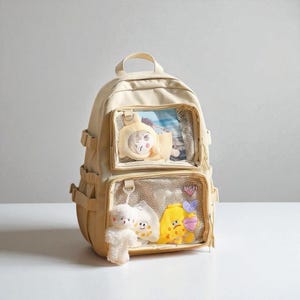 Large Ita Shoulder Bag, Kpop, Anime, Cosplay, Pin & Badge Display, Removable Insert, Window Itabag, Kawaii Crossbody Messenger Bag