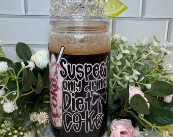 Diet Coke 16oz Snow Globe Soda Tumbler with Realistic Ice