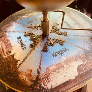 Gothic Steampunk Victorian Four Seasons Tellurian Orrery, Orbiter image 4