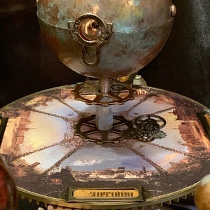 FLASH SALE Jules Verne Inspired Steampunk Orrery Solar System Planetarium Solar System STEM Astronomy image 8