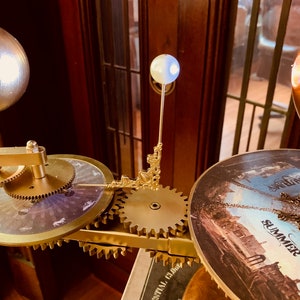 Gothic Steampunk Victorian Four Seasons Tellurian Orrery, Orbiter image 3