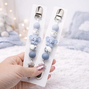 Elephant Mitten Clips | Silicone Toddler Glove Holders