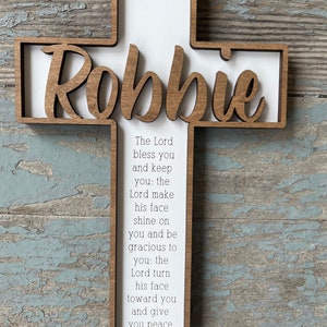 Baptism cross, Baptism Cross Gift, Baby Baptism Gift, Confirmation, Christening gift, Personalized Cross, Teen Baptism Gift, Wood Cross