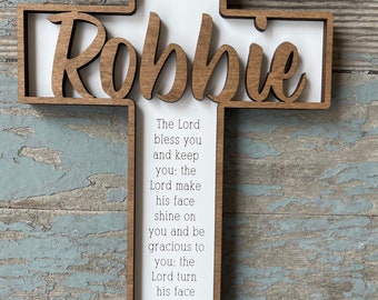 Baptism cross, Baptism Cross Gift, Baby Baptism Gift, Confirmation, Christening gift, Personalized Cross, Teen Baptism Gift, Wood Cross