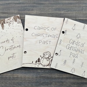 Christmas Card Keeper, Card Keeper, Christmas Keepsake Card Book, Cards or Christmas Past, Card Organizer, Card Book