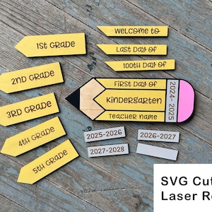 First Day of School SVG, First Day Last Day Gift svg, School Laser File, Back to School Kids Photo Prop, First Day of School Sign Laser File