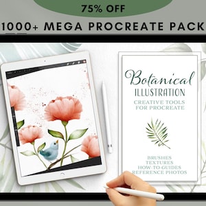 1000+ Procreate Brushes - Whole Shop Bundle, Procreate Drawing Brushes, Procreate Pen, Procreate Pencil, Procreate Sketch (Cheapest Pack!)