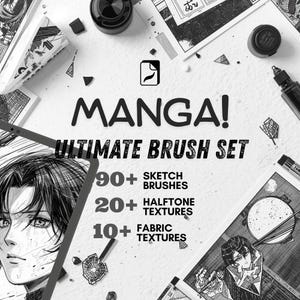 Lot de 90+ pinceaux procréer manga manga, Tampons procréer Chibi, Pinceaux procréer manga, Procréer pinceaux anime, Tampon procréer anime