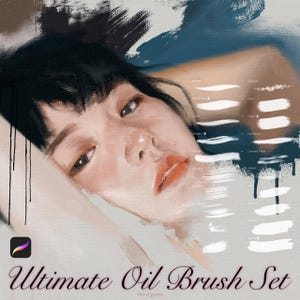 Ultimate Procreate Oil Paint Brushes, Realistic Oil Paint Textures, Acrylic Procreate Brush, Impasto Strokes Stamps, Abstract Paint Style