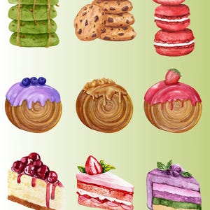 Sweet Treats Wall Art, Dessert Print for Kitchen or Bakery