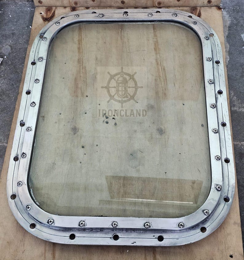 Ship Window Inner Frame Vintage Ship Porthole Window Frame | Marine Aluminum Wall Decor ...