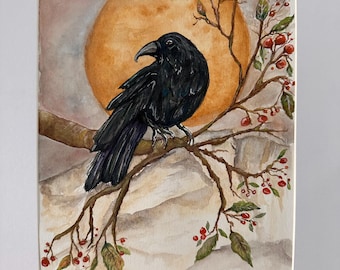 Tell it to the Ravens-  Mixed Media Wall Art Print