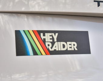 Autobumpermagneet | "Hallo Raider"