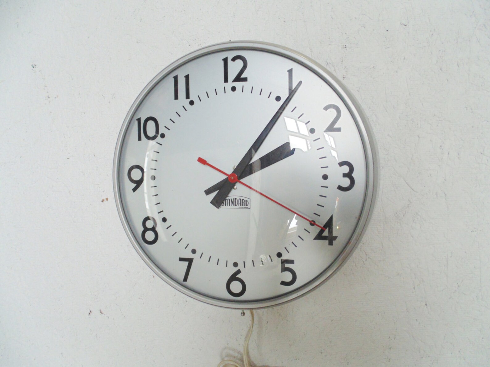 Vintage Industrial School Wall Clock Electric Standard Etsy