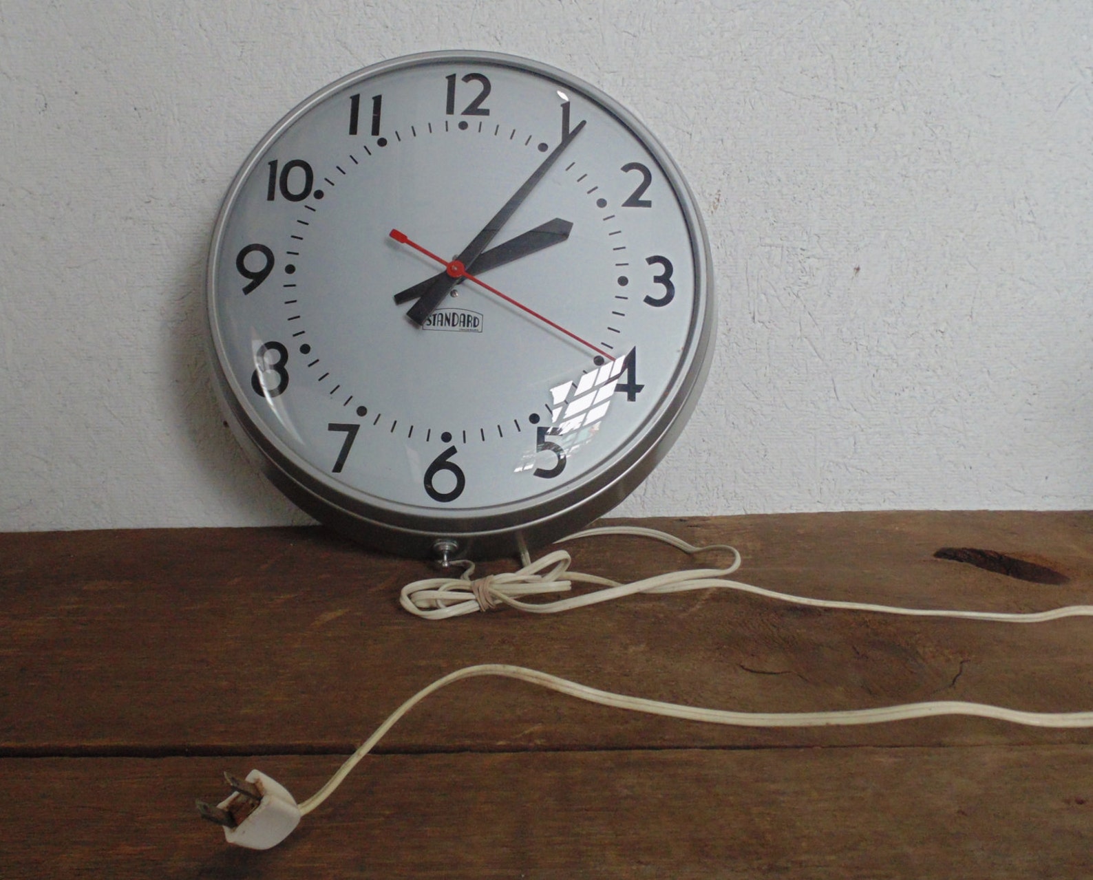 Vintage Industrial School Wall Clock Electric Standard Etsy