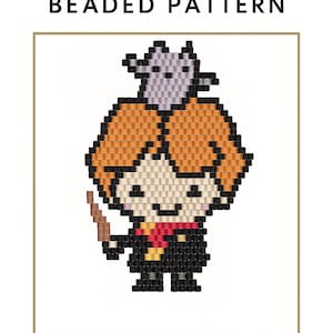 Little Rny Boy Inspired Beades Pattern | Brick Stitch or Peyote | Miyuki Delica 11/0 Bead Weaving PDF | Digital Download