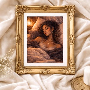 Sleeping Witch Art Print | Whimsigoth Bedroom Decor