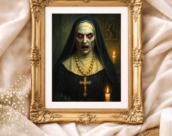Possessed Nun – Gothic Horror Art Print