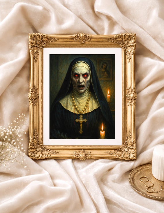Possessed Nun – Gothic Horror Art Print
