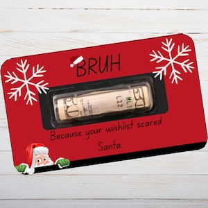 Funny Christmas Money Holder Card | Teen Gift Card Envelope
