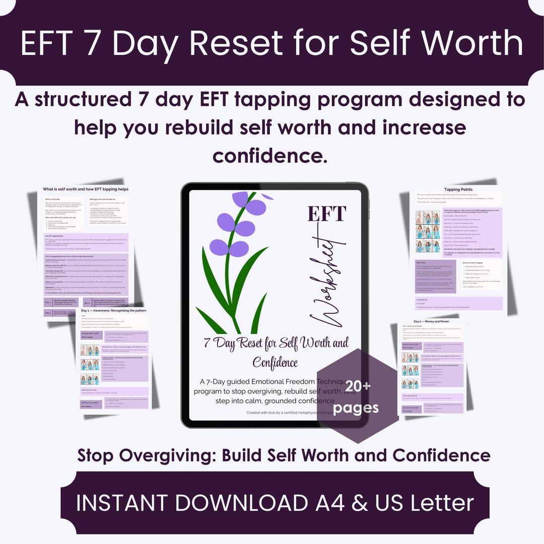 EFT Tapping for Self Worth and Confidence | 7 Day Reset | Emotional ...