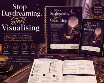 Stop Daydreaming Start Visualising Workbook | Manifestation Journal | Guided Visualisation PDF