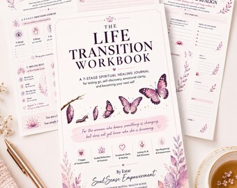 Self Discovery Journal | 7 Stage Transformation Workbook for Emotional Clarity, Self Reflection and Personal Growth