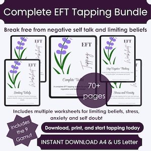 EFT Tapping Bundle for Stress | Negative Self Talk and Limiting Beliefs