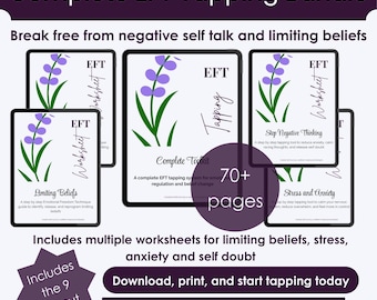 EFT Tapping Bundle for Stress | Negative Self Talk and Limiting Beliefs