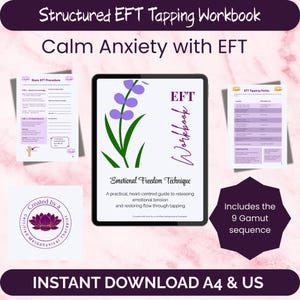EFT-tikken voor verlichting van angst | Werkboek Emotional Freedom Technique | Stress | Emotionele regulatie