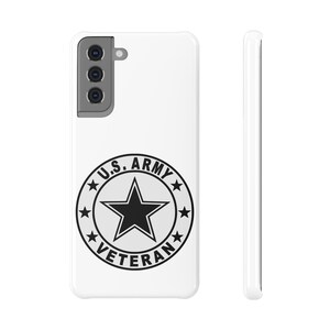 U.S. Army Veteran Slim Snap Case | Military Pride, Phone Protector, Veteran Gift, Patriotic Accessory, Unique Phone Cover