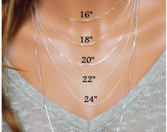 925 Sterling Silber 3 MM Panzerkette Halskette Für Mann, Frau Und
