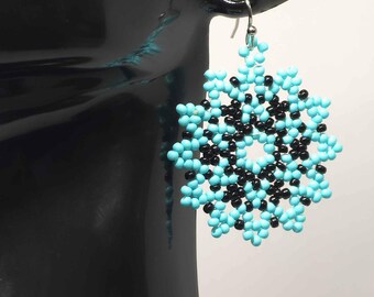 Turquoise Seed Bead Starburst