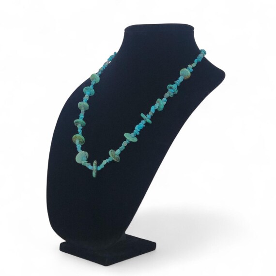 Native American Statement Turquoise Necklace | Vi… - image 3