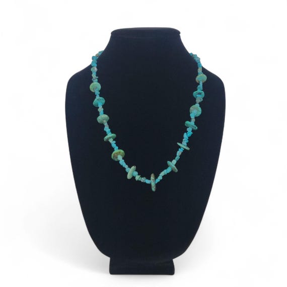 Native American Statement Turquoise Necklace | Vi… - image 1