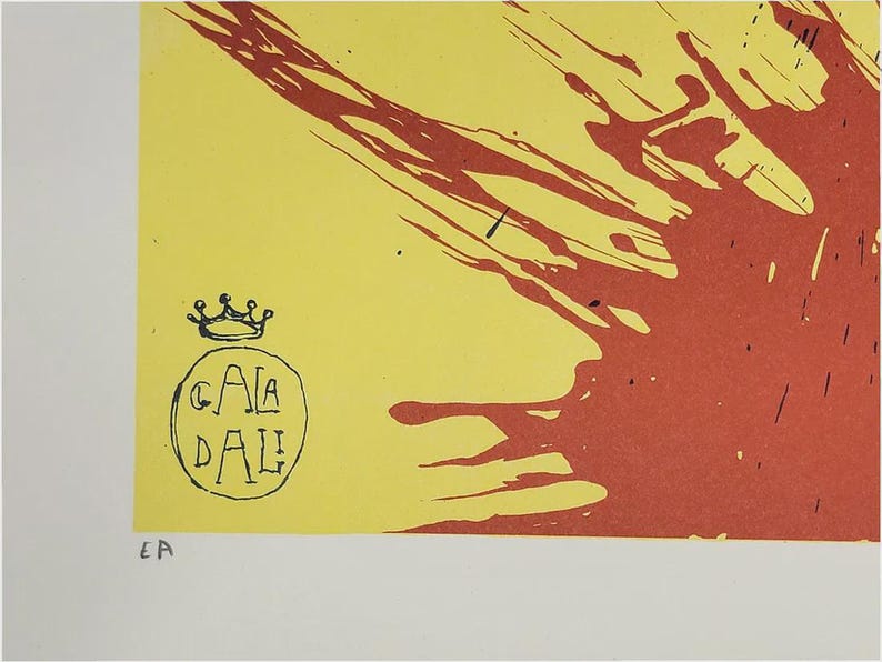 Salvador Dali Signed Lithograph the Aura of Cervantes Artist Proof EA ...
